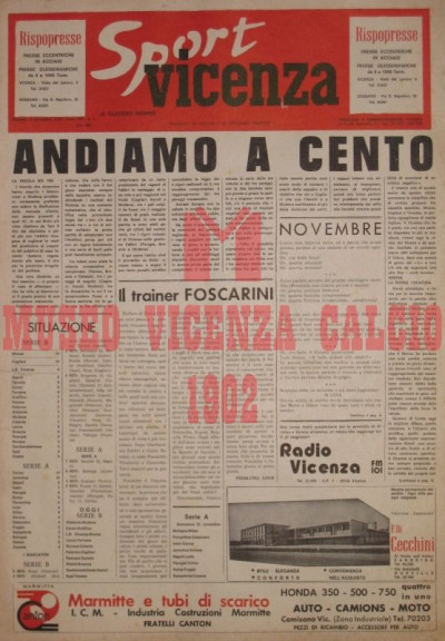 Sport Vicenza 14-11-1976