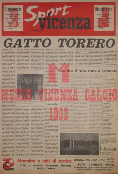 Sport Vicenza 25-9-1977