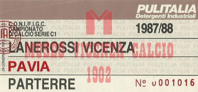 1987-88 Vicenza-Pavia