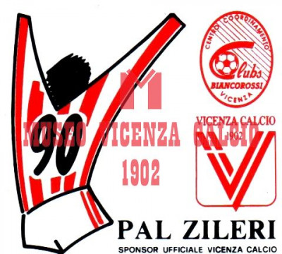 Adesivo 90 anni di vita del Vicenza Calcio