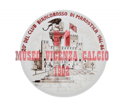 Piatto, 20° del Club Biancorosso di Marostica 1966-86