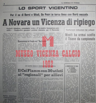 Ritaglio Il Giornale di Vicenza 14-9-1974
