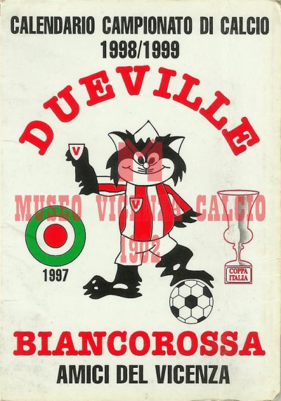 Calendario 1998-99 DUEVILLE BIANCOROSSA