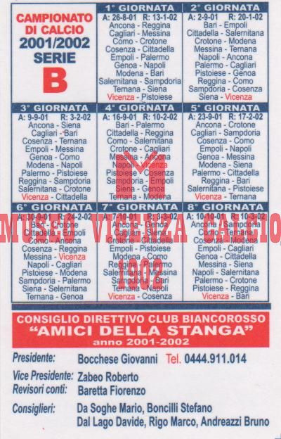 2001-02 amici della Stanga