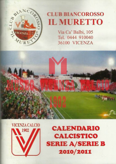 2010-11 calendario CLUB BIANCOROSSO IL MURETTO