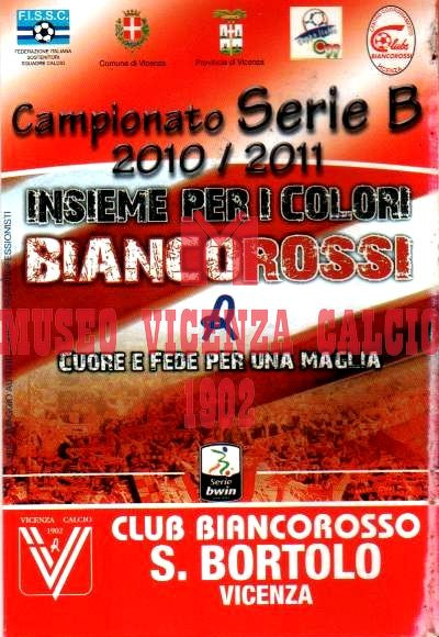 2010-11 calendario club biancorosso S. BORTOLO