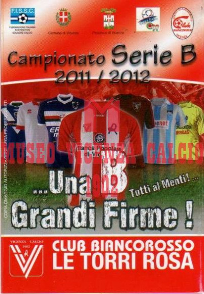 2011-12 calendario CLUB BIANCOROSSO LE TORRI ROSA