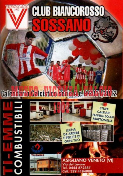 2011-12 calendario CLUB BIANCOROSSO SOSSANO