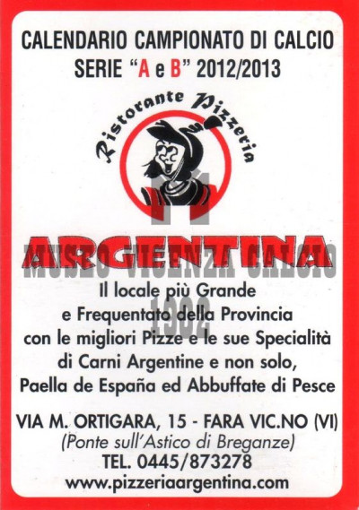 2012-13 calendario ARGENTINA