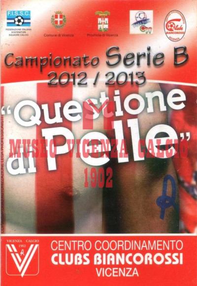 2012-13 calendario CCCB VICENZA