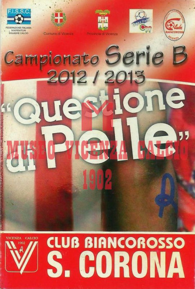 2012-13 calendario CLUB BIANCOROSSO S. CORONA