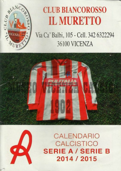 2014-15 calendario CLUB BIANCOROSSO IL MURETTO