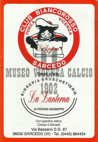 2015-16 calendario CLUB BIANCOROSSO SARCEDO