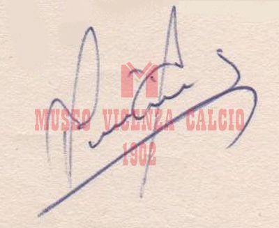 Autografo, Luis VINICIO