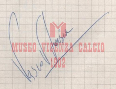 Autografo Vasco FAISCA