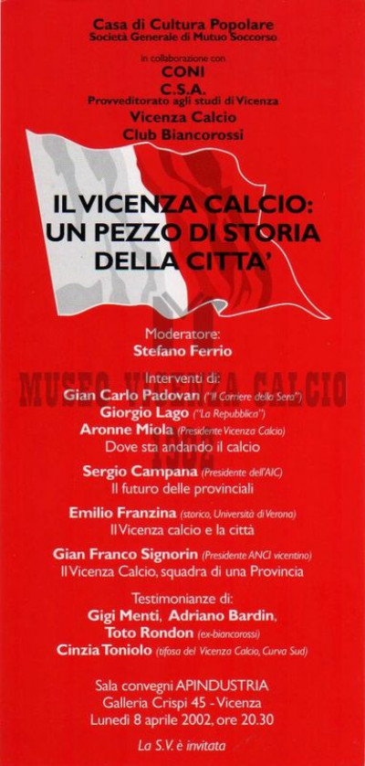 Il Vicenza Calcio un pezzo di storia della città