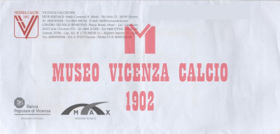 Busta per lettere, Vicenza Calcio 2011-12