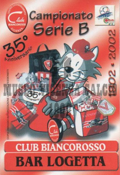 Calendario 2001-02 bar Logetta