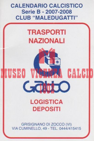 Calendario 2007-08 club Maledugatti