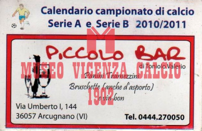 Calendario 2010-11 PICCOLO BAR