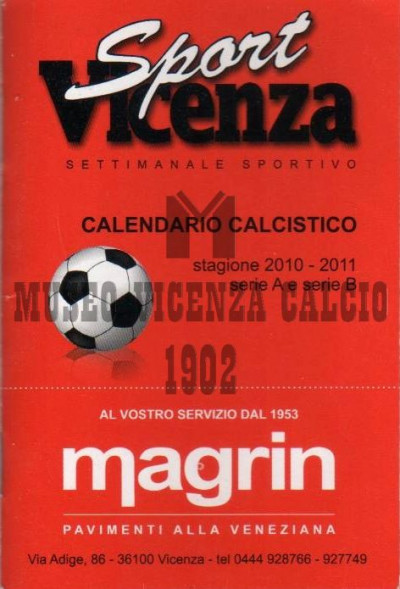 Calendario 2010-11 SPORT VICENZA