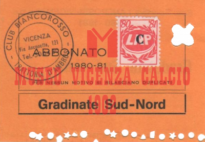 Abbonamento stadio 1980-81