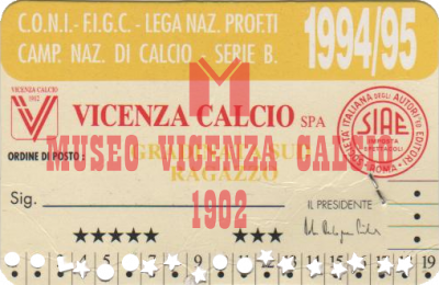 Abbonamento stadio 1994-95