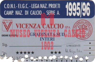 Abbonamento stadio 1995-96