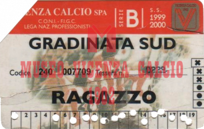 Abbonamento stadio 1999-00 