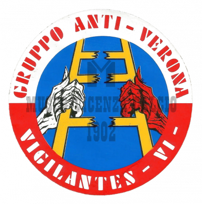 Adesivo gruppo anti-Verona Vigilantes Vicenza