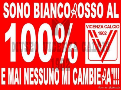 Adesivo sono biancorosso al 100%