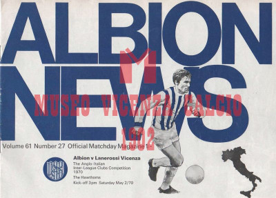 Programma Albion-L.R. Vicenza 2-5-1970