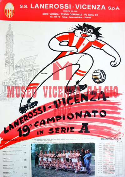Poster cartonato campagna abbonamenti 1973-74