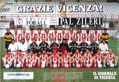 Poster squadra Il Giornale di Vicenza 1996-97