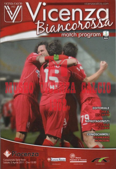 Programma Vicenza-Piacenza 2-4-2011