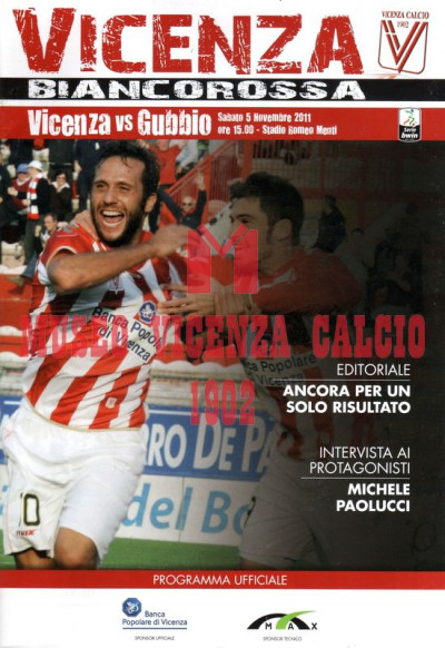 Programma Vicenza-Gubbio 5-11-2011