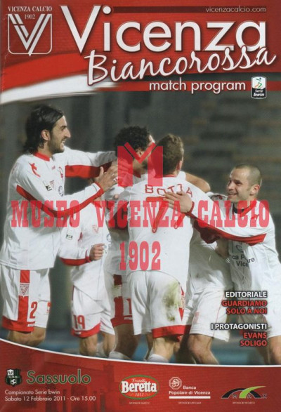 Programma Vicenza-Sassuolo 12-2-2011