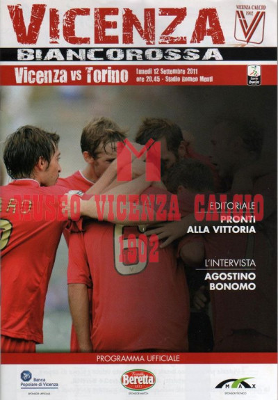 Programma Vicenza-Torino 12-9-2011