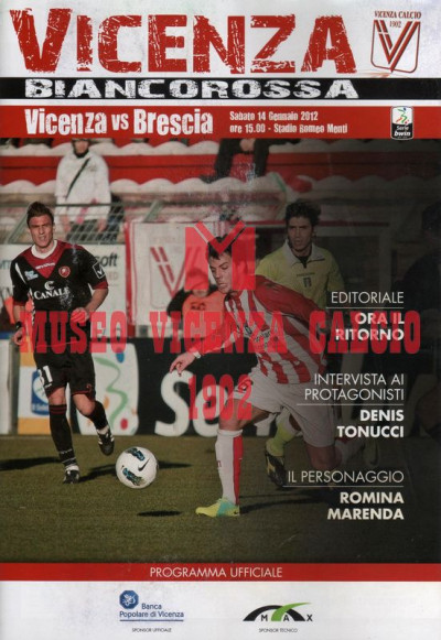 Programma Vicenza-Brescia 14-1-2012