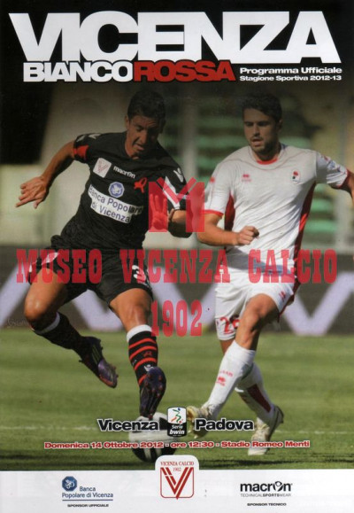 Programma Vicenza-Padova 14-10-2012