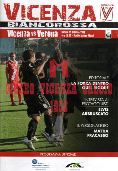Programma Vicenza-Verona 15-10-2011