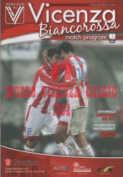 Programma Vicenza-Triestina 18-12-2010