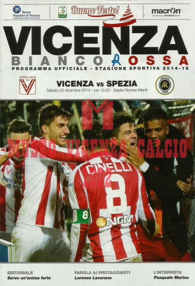 Programma Vicenza-Spezia 20-12-2014