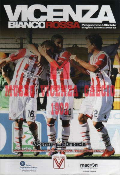 Programma Vicenza-Brescia 22-9-2012