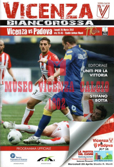 Programma Vicenza-Padova 26-3-2012