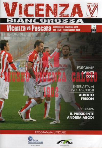 Programma Vicenza-Pescara 27-11-2011