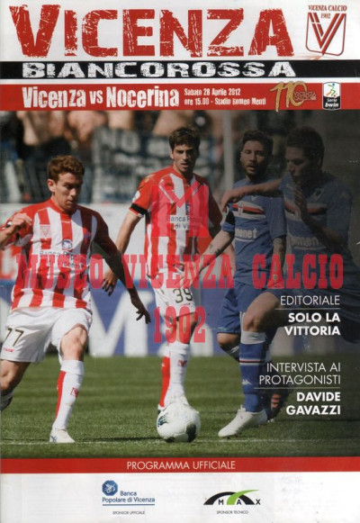 Programma Vicenza-Nocerina 28-4-2012