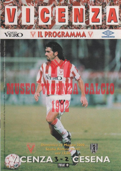 Programma Vicenza-Cesena 28-5-2000