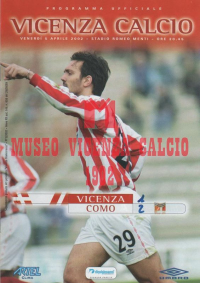 Programma Vicenza-Como 5-4-2002