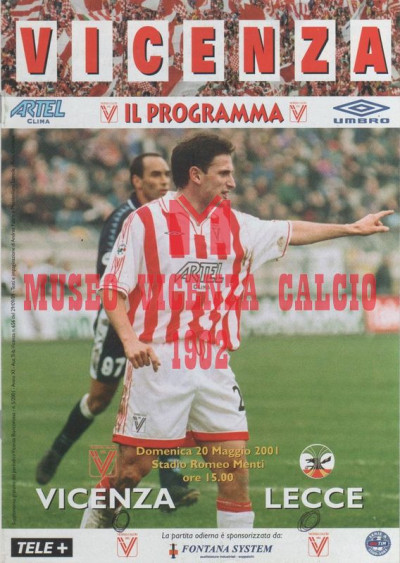Programma Vicenza-Lecce 20-5-2001